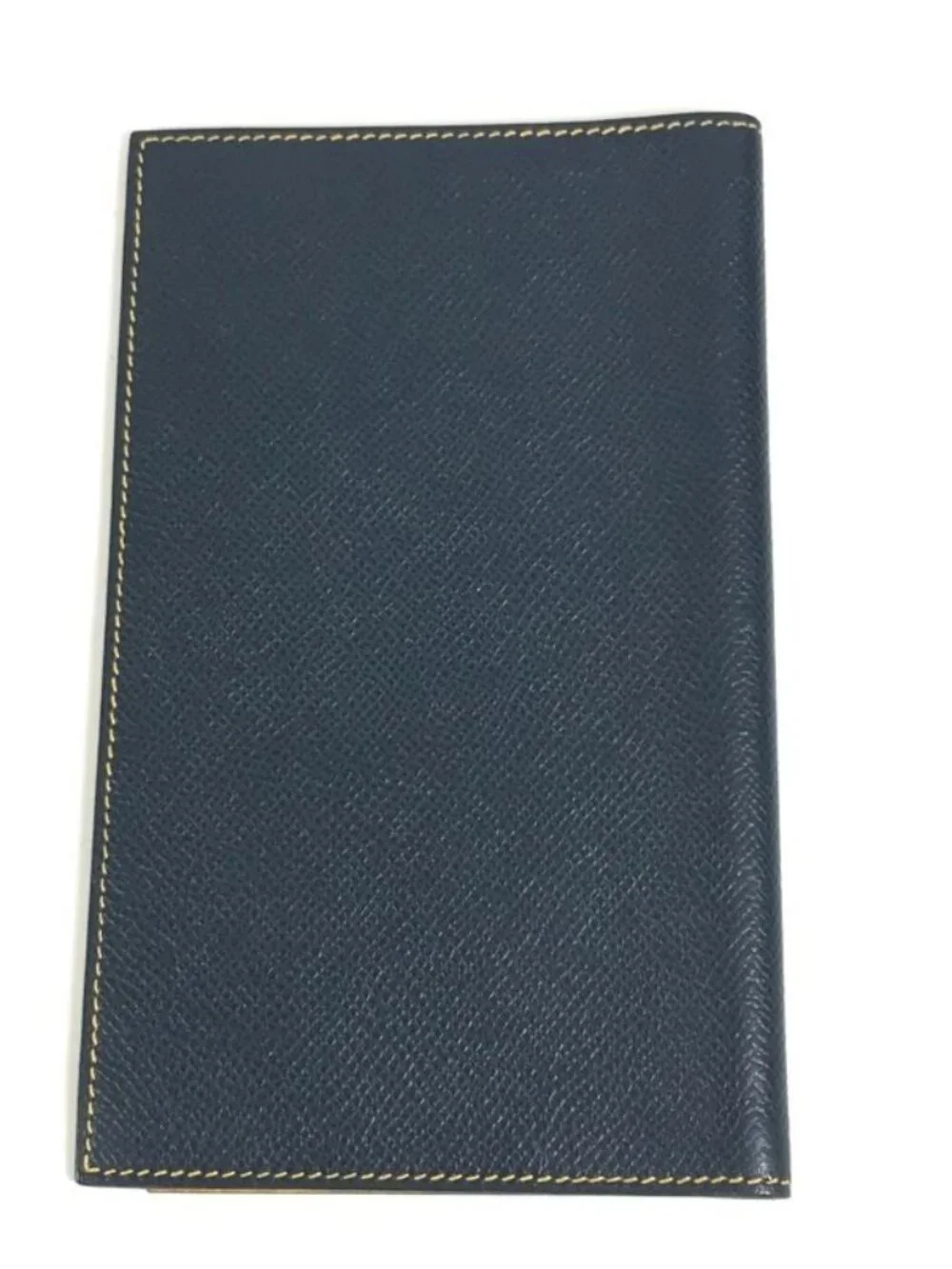 Hermes Notebook Cover Agenda MM PM Leather Navy